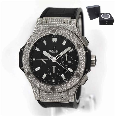 hublot titanium diamond|men hublot diamond watches.